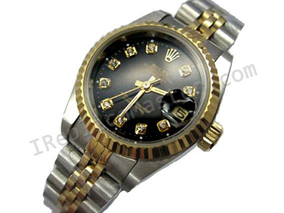 Rolex Oyster Perpetual DateJust Ladies Watch Swiss Replica Watch - Click Image to Close