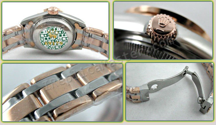 Rolex Oyster Perpetual DateJust Ladies Swiss Replica Watch - Click Image to Close