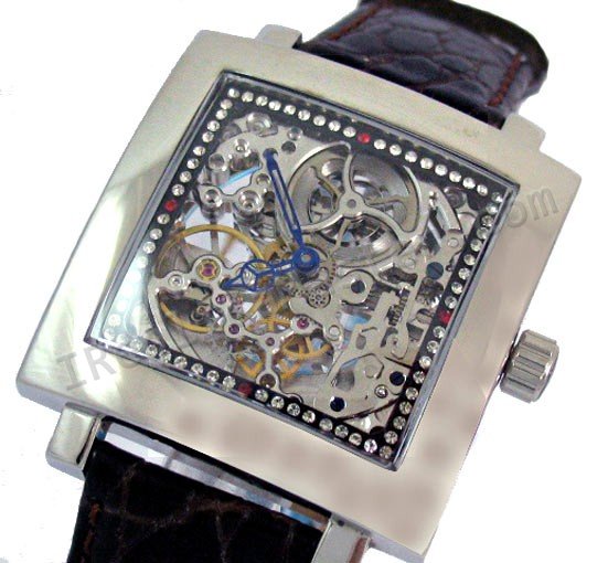 Patek Philippe esqueleto Diamonds Dial Square  Clique na imagem para fechar