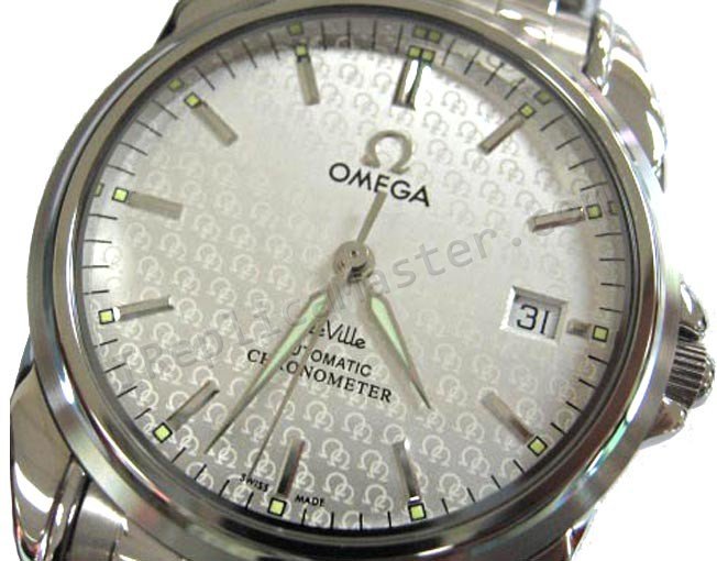 Omega DeVille Co-Axial Swiss Replica Watch - Click Image to Close