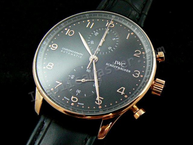 IWC Portuguses Chrono Suíço Réplica Relógio  Clique na imagem para fechar