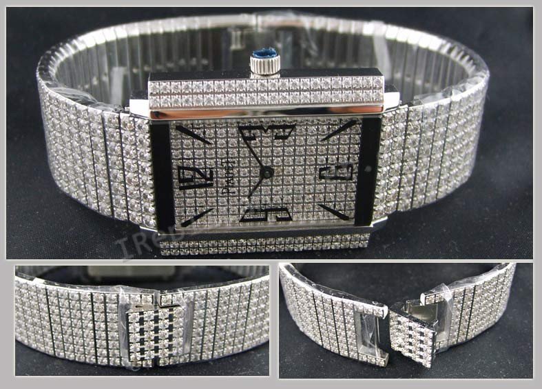 Piaget Black Tie 1967 ver todos os diamantes Suíço Réplica Relógio  Clique na imagem para fechar