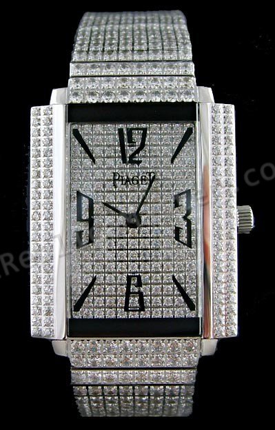 Piaget Black Tie 1967 ver todos os diamantes Suíço Réplica Relógio  Clique na imagem para fechar