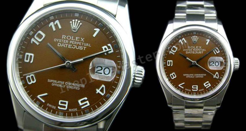Rolex Oyster Perpetual DateJust Swiss Replica Watch - Click Image to Close