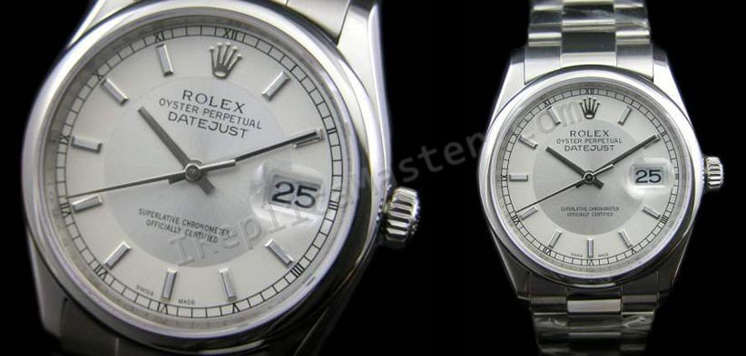 Rolex Oyster Perpetual DateJust Swiss Replica Watch - Click Image to Close