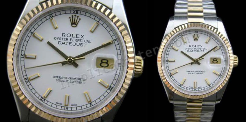 Rolex Oyster Perpetual DateJust Swiss Replica Watch - Click Image to Close