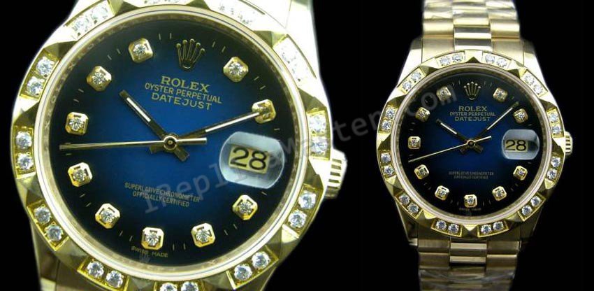 Rolex Oyster Perpetual Datejust Schweizer Replik Uhr - zum Schließen ins Bild klicken