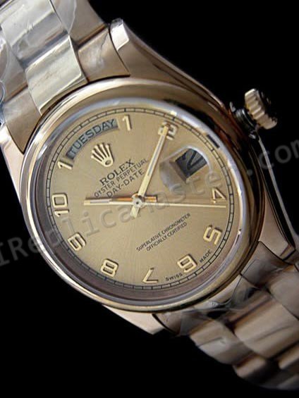 Rolex Oyster Día Perpetuo-Date Reloj Suizo Réplica - Haga click en la imagen para cerrar