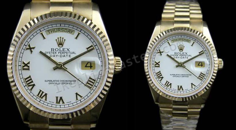 Rolex Oyster Día Perpetuo-Date Reloj Suizo Réplica - Haga click en la imagen para cerrar