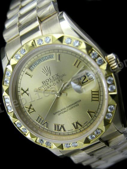 Rolex Oyster Día Perpetuo-Date Reloj Suizo Réplica - Haga click en la imagen para cerrar