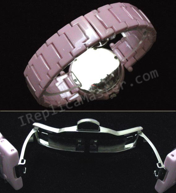 Cartier Pasha Data Real Ceramic Case And Braclet, small size Replica Watch - Click Image to Close