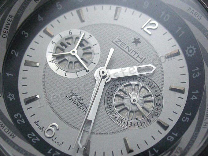Viajero Zenith Class Elite de múltiples ciudadess reloje Réplica Reloj - Haga click en la imagen para cerrar