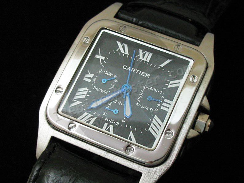 Cartier Santos 100 Datograph Replica Watch - Click Image to Close