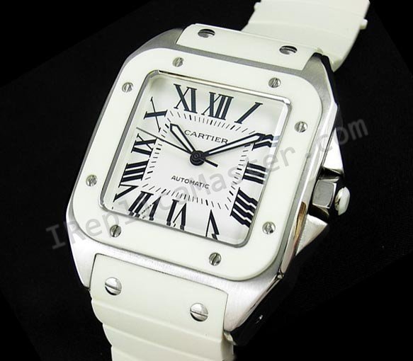 Cartier Santos 100 Mens Swiss Replica Watch - Click Image to Close