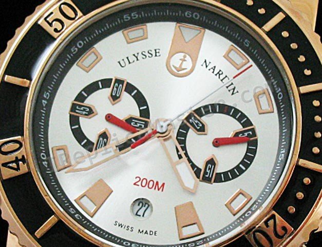 Ulysse Nardin Maxi Cronógrafo Marina Réplica Reloj - Haga click en la imagen para cerrar