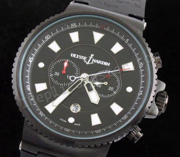 Ulysse Nardin Limited Editions Blue Seal Maxi Marine Chronograph Replik Uhr - zum Schließen ins Bild klicken