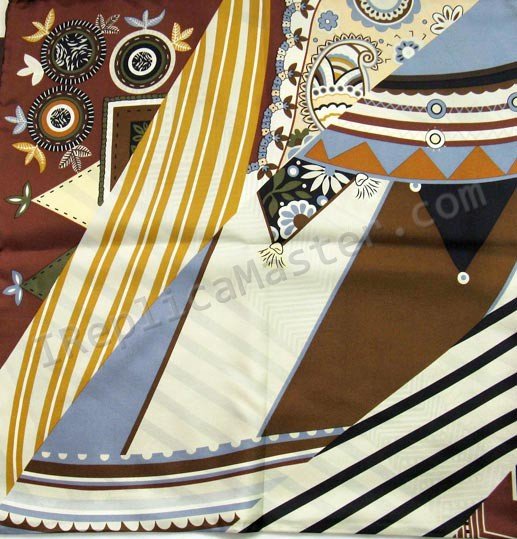 Hermes Carre 70 In Vintage Silk Scarf Replica