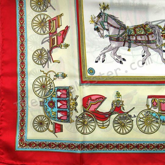 Hermes Carre 70 In Vintage Silk Scarf Replica