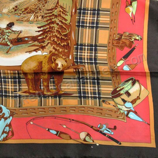 Hermes Carre 70 In Vintage Silk Scarf Replica