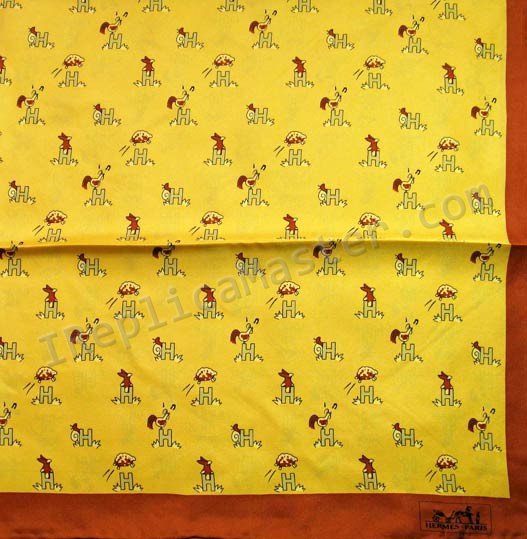 Hermes Carre 70 No cachecol de seda Vintage