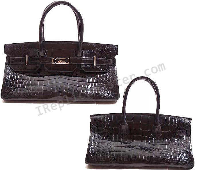 Hermes Shoulder Birkin Crocodile Replica Handbag Replica - Click Image to Close