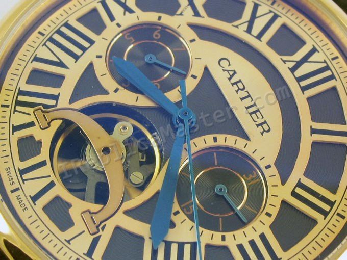 Bleu Ballon De Cartier Watch Tourbillon Réplique Montre - Cliquez sur l'image pour la fermer