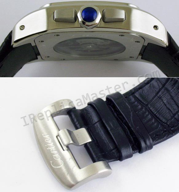 カルティエは100 Datographのトゥールビヨンの時計のレプリカをサントス - ウインドウを閉じる