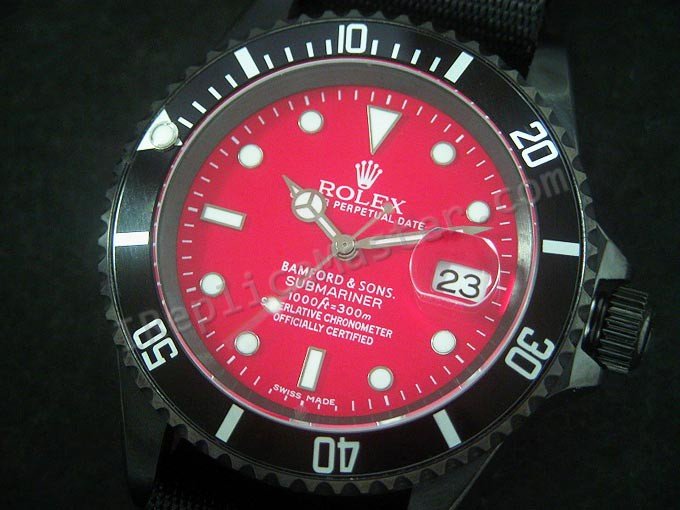 Rolex Submariner Red Swiss Replica Watch - Click Image to Close