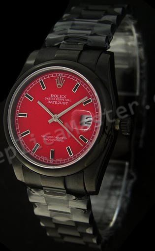 Rolex Datejust Red Dial Swiss Replica Watch