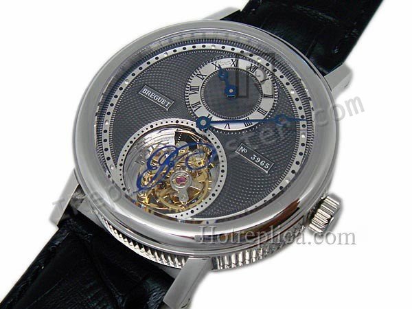 Breguet Jubilee Regulatuer Salmon Real Tourbillon Schweizer Replik Uhr - zum Schließen ins Bild klicken