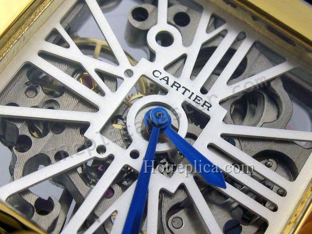 Cartier Santos 100 Squelette Replica Watch - Click Image to Close
