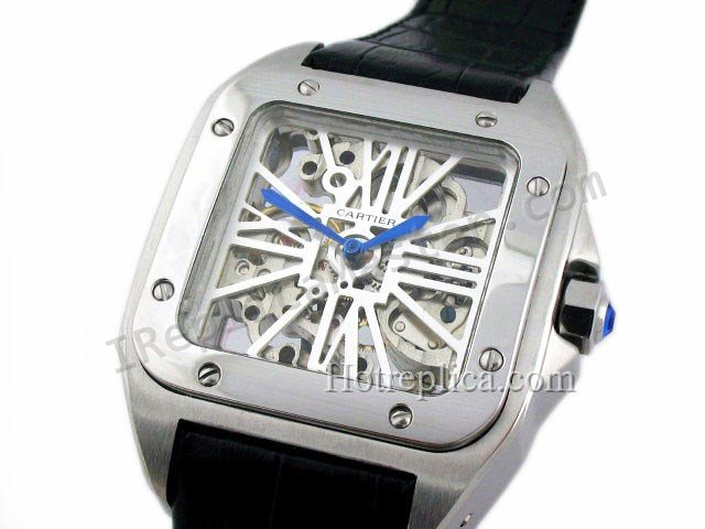 Cartier Santos 100 Squelette Réplica Reloj - Haga click en la imagen para cerrar