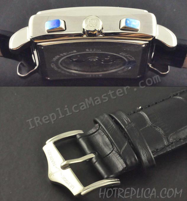Ulysse Nardin Quadrato Dual Time GMT Watch Datograph Réplique Montre - Cliquez sur l'image pour la fermer