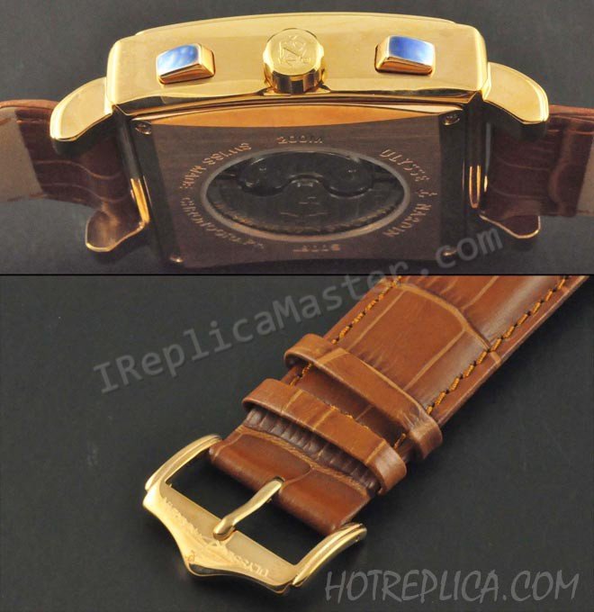 Ulysse Nardin Quadrato GMT Dual Time Orologio Datograph Replica - Clicca l'immagine per chiudere