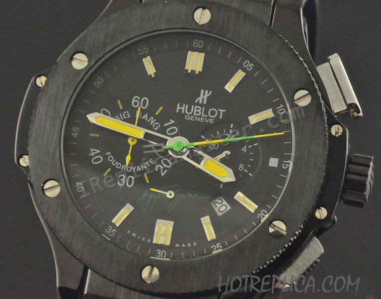 Hublot Big Bang Foudroyante Senna Watch Chronograph Réplique Montre - Cliquez sur l'image pour la fermer