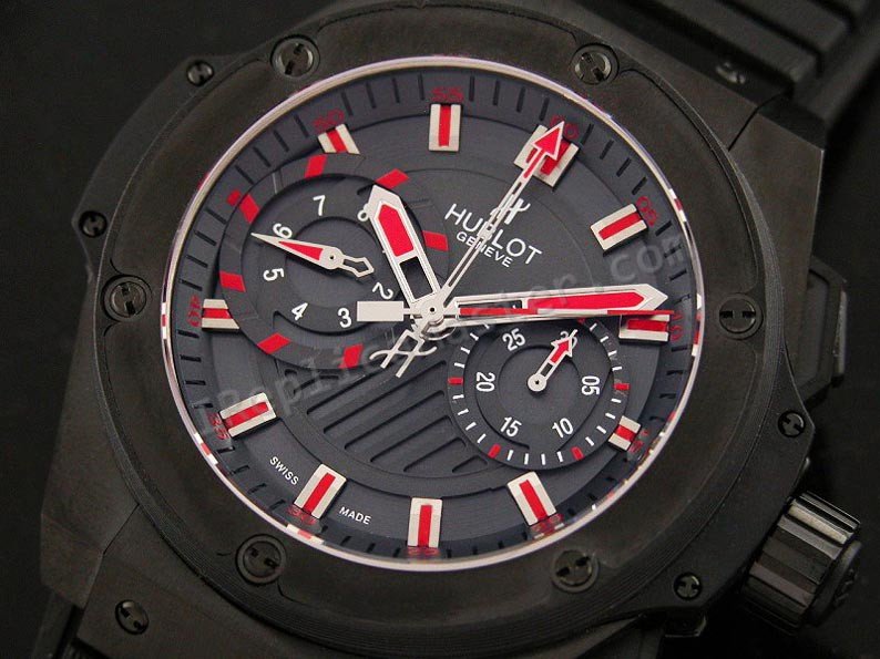 Hublot King Power Limited Edition Chronograph Schweizer Replik Uhr - zum Schließen ins Bild klicken
