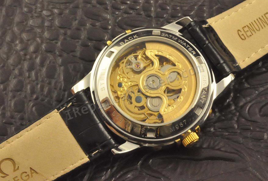 Omega Co-Axial Escapemnt Skeleton Réplique Montre - Cliquez sur l'image pour la fermer