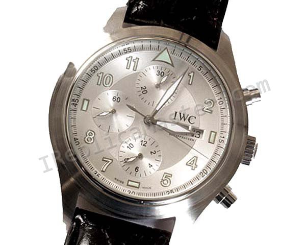IWC Spitfire Chronograph Double Replik Uhr - zum Schließen ins Bild klicken