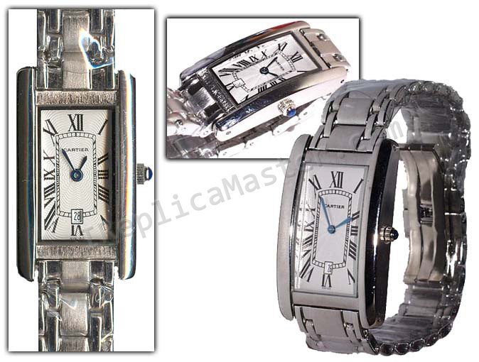 Cartier Tank Americaine Moyen Ladies Replica Watch - Click Image to Close