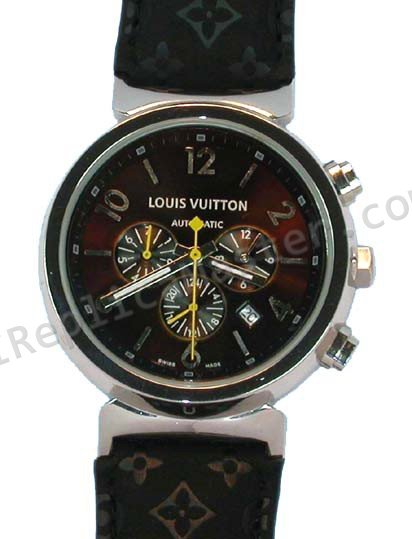 Louis Vuitton Tambour Watch moyen chronographe à quartz Réplique Montre - Cliquez sur l'image pour la fermer
