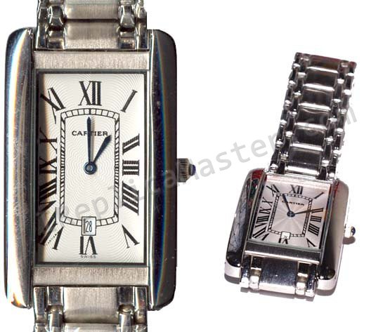 Cartier Tank Americaine Moyen Replik Uhr - zum Schließen ins Bild klicken