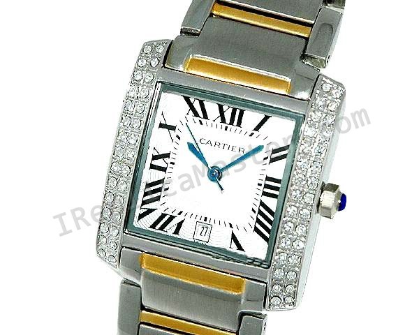 Cartier Tank Francaise MM Jewellery Replica Watch - Click Image to Close
