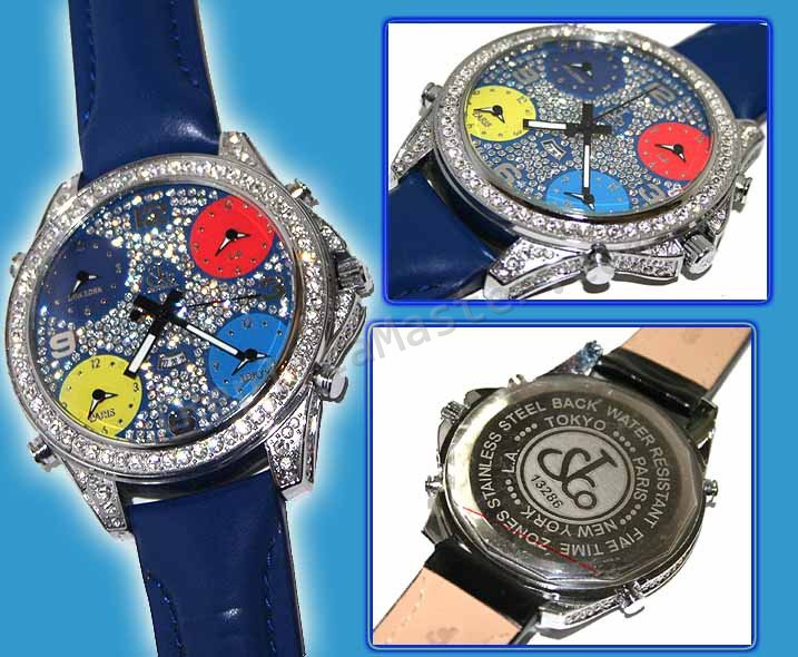 Jacob & Co Five Time Zone Full Size Replik Uhr - zum Schließen ins Bild klicken