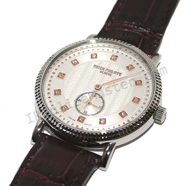 Patek Philippe Calatrava Segundos pequeñas joyas Réplica Reloj - Haga click en la imagen para cerrar