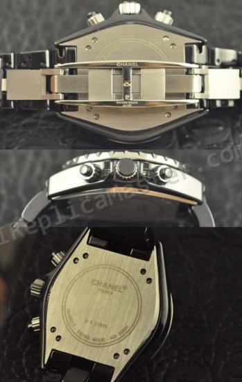 Chanel J12 Diamonds Chronograph, Real causa ceramica e Braclet,