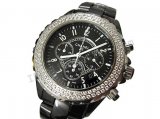 Chanel J12 Diamonds Chronograph, Real causa ceramica e Braclet