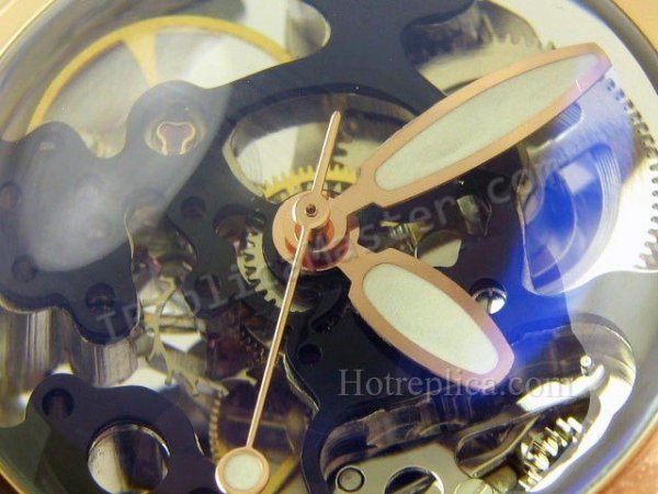 コラムバブルスケルトンレプリカ時計