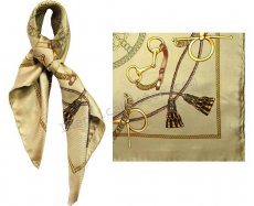 Hermes pequeno cachecol de seda