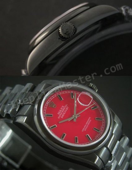 Rolex Datejust Dial Vermelho Suíço Réplica Relógio